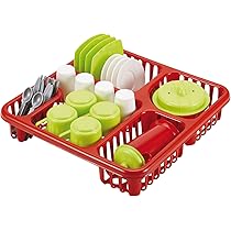 Ecoiffier Groot Afdruiprek Met Servies – Speelgoedkeuken Accessoires Voor Kinderen (42 Delen)