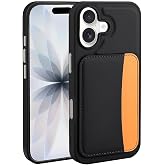 Kilifplus Apple iPhone 17 ile Uyumlu Kılıf Kartlık B&ouml;lmeli X-Kart Silikon Kapak, Premium Koruma, Siyah