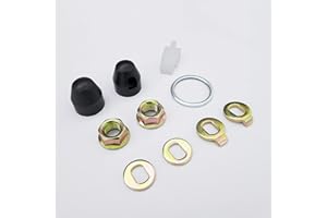 YOUNG WOLF E-Bike Hub Motor Nuts Bike Safety Washers Electric Bicycle Wheel Lock Nuts Motor Axle Bolt Screw (M14 (14mm))