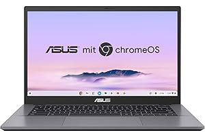 ‎ASUS ASUS Chromebook Plus CX34 Laptop | 14" Full-HD 16:9 IPS Display | Intel Core i3-1215U | 8 GB RAM | 128GB UFS | Intel UHD Graphics | ChromeOS | QWERTZ Tastatur | Rocky Grey