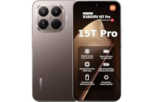 XIAOMI 15T Pro, Smartphone 12 + 256 Go, écran 6,83" 144 Hz avec Protection oculaire, MediaTek Dimensity 9400+, Téléobjectif Leica x5 Pro 50 MP, 5 500mAh, Moka, Chargeur Non Inclus