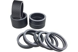 PLATT entretoise de Direction Carbone rondelles de Potence pour Velo de Route et VTT 1 1/8" (10PCS)