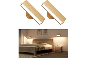 DetarZinLED Battery Operated Wall Sconces,Magnetic Wall Lights Indoor with 50 LED,Touch Control Dim 360°Rotation,4000mAh Rechargeable Wireless Wall Lamp for Bedroom,Living Room(2 Pack)