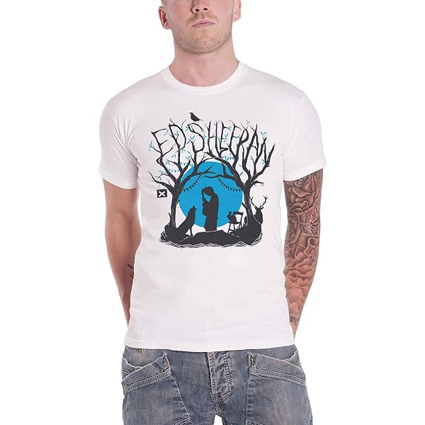 Ed Sheeran 'Dashed Stage Photo' Black T-Shirt – Official Merch, Unisex, 100% Cotton - View #10