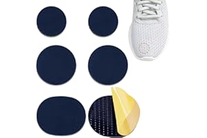 HESUSUSI Toppa Per La Riparazione Del Buco Scarpe 6 Pezzi Adesivo Tallone Scarpe Foro Scarpe Patch Riparazione Del Kit Toppa Patch Di Riparazione Autoadesiva Rotonda Per Scarpe (blu)