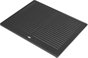 Denmay Grill Griddle 41,5 x 31 cm do grilla gazowego TAINO PRO/RED 4 i 6, uniwersalny talerz do grilla, żeliwny talerz do pizzy, akcesoria do serii Burnhard Fred, 1 szt