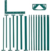 UNICRAFTALE 1 Set Flexible Acrylic Binding Templates Binding Pack Teal Simple Scrapbooking Tool 18 Pcs T-Shaped Rulers for