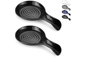 Kyraton Spoon Rest, Plastic Spoon Holder Kitchen Rest, Kitchen Utensil Rack for Spoons, Tongs, Spatulas, Spoon Rack for Hob, Dishwasher Safe