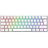 Gravion Kyra MK61 RGB Mekanik Gaming Oyuncu Klavyesi,%60 Kompakt, Bluetooth & 2.4G Kablosuz + Kablolu, Huano Red Switch, T&uuml;rk