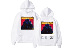 OUHZNUX Felpa con Cappuccio The Weeknd Hip Hop Rap Guanti Felpa con Cappuccio Felpa Casual da Donna Felpa con Cappuccio A Maniche Lunghe da Uomo Oversize Street Hip Hop Top XS-3XL