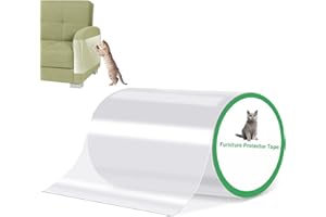 OZNTPCN Anti Scratch Cat Tape, Transparent Cat Furniture Protector Trainning Tape Anti Scratching, Cat Scratch Protector for Sofa,Couch,Carpet,Doors (20cm*3m)