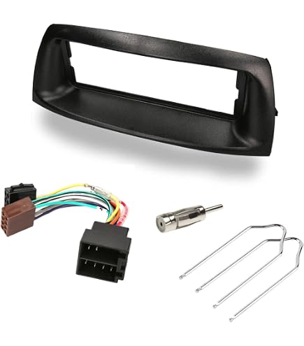 Mascherina Autoradio 2 DIN Fiat Panda (169) 2003-2012 Con Vano - Colore Grigio