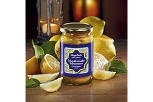 ‎HAGEN GROTE Hagen Grote Marokkanische Salzzitronen geviertelt, 340 g Glas, unbehandelt in Salz eingelegt, ohne Bitterstoffe, frischer Geschmack für exotische Gerichte