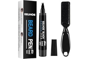 CYNAMUS Bartfüller Stift, Wasserdichter Bartstift Bartfüllstift-kit Beard Filler Pencil, Bart Füllstift Kit Bartfüller Bleistift für Schnurrbart & Augenbrauen mit1 Bartbürste