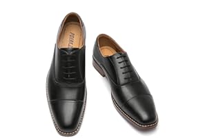 Poerkan Men's Leather Oxford Shoes - Premium Quality, Comfortable Fit & Non - Slip Design