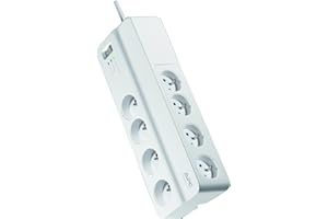 APC BY SCHNEIDER ELECTRIC Surge Arrest Essential - PM8-FR - 8 prises - Police de protection des équipements connectés jusqu'à 100 000 €