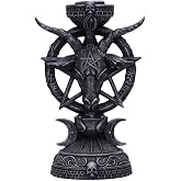 Nemesis Now Light of Baphomet Candle Holder, 15.5 cm, Black