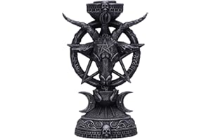Nemesis Now Świecznik Light of Baphomet 15,5 cm, czarny