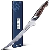 HOSHANHO Fillet Knife 23 cm, Professional Fish Knife | Super Sharp Kitchen Knives, Stainless Steel Filleting Knife with Ergon