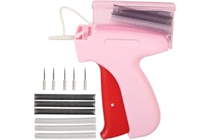 BRYXXA Stitch Gun for Clothes, Mini Portable Stitch Gun Tagging Machine for Clothing with 5 Needle&1000 Black & 1000 White Fasteners, Stitchy Quick Clothing Fixer for DIY Sewing & Labelling