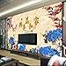 Produktbild Y-Hui TV background wall wallpaper seamless wall cloth non-woven peony mural wallpaper 3d 3d home and everything ho,250cmx175cm