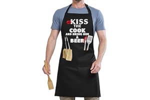 GIEEU Spersonalizowane fartuchy, fartuch szefa kuchni, nowatorski fartuch, zabawne fartuchy kuchenne dla mężczyzn i kobiet, wiszący dekolt restauracja odzież robocza domowy fartuch do gotowania,