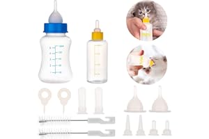 CCCYMM 2 Pscs Feeding Nursing Bottle Nipple Brush Kit For Dog Puppy Cat Kitten Pet,60ml&150ml