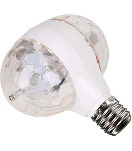 BVCL Ampoule Disco E27, 3W 360° Rotating RGB LED Party Lighting Mood Light Party Decoration, pour Les fêtes d'anniversaire, de Mariage, de Noël et d' halloween, 2pcs BVCL Ampoule Disco E27, 3W 360° Rotating RGB LED Party Lighting Mood Light Party Decoration, pour Les fêtes d'anniversaire, de Mariage, de Noël et d' halloween, 2pcs