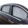 ZATOOTO Side Window Shade (2pcs), Magnetic Car Curtains for Privacy & UV Ray Blocking, Silver, Universal Fit for Passenger Cars