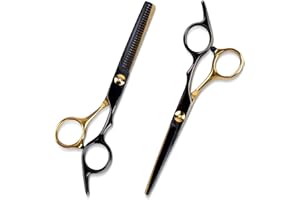 RUCUDIM Nożyczki Fryzjerskie Do Cieniowania Włosów - Profesjonalne, dla Dzieci, Kobiet i Mężczyzn