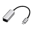 Amazon Basics USB-C to Gigabit Ethernet Adapter - Aluminum, USB 3.1 Type-C to RJ45, 10/100/1000 Mbps, Plug and Play, Compact Portable Design, Grey