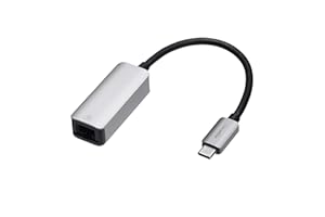 Amazon Basics Adattatore da USB C 3.1 a Gigabit Ethernet RJ45, Grigio, 5,23 x 2,06 x 1,5 cm