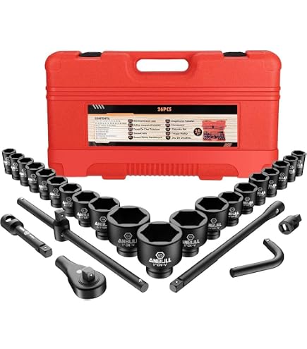 41 Mm 1-Zoll-Antrieb Deep Impact Stecknuss - 6-kantig, Extra Dicke Wände Für Profi-Einsatz