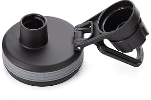 Replacement Lid Compatible with Borosil & Sparkle Gosport 600ml & 900ml Bottles | Leakproof Bottle Cap | BPA-Free Plastic Lid | Durable Easy Fit Replacement Cap | Black (Bottle Not Included)