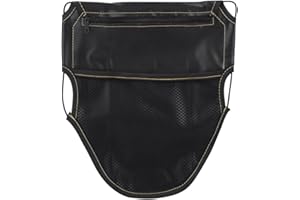 ‎QIILU Qiilu Motorrad Sitztasche, Motorrad Sitztasche, wasserdichte Motorrad Roller Hecktasche Satteltasche Sitztasche Organizer PU Leder Motorrad Rücksitz Tail Pack