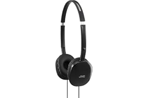 JVC HA-S170 Casque avec câble de 1,2 m, léger, Pliable et réglable. Son et insonorisation puissants pour étudier, Jouer, etc. Casque Over Ear avec Jack 3,5 mm. Couleur Noire.