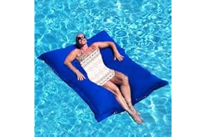 UGEFKMQ Pouf Géant Grand Extérieur Pouf De Piscine Canapé Flottant Pouf Flottant Fauteuil De Haricots Flottant Salon Pouf Géant Piscine Pouf Flottant (Pas De Remplissage) 140Cm X180Cm,Bleu Royal,180 Cm * 140