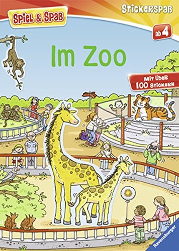 Preisvergleich Produktbild Im Zoo (Spiel & Spaß - Stickerspaß)