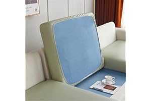 BXFUL Sofa Sitzkissenbezüge wasserdichte Leder Sofakissenbezüge Sofa Kissenbezüge Stretch Rückenlehnen Kissenbezug Couch Sofa Sitzbezug (1-Sitzer,Hellgrün)