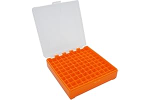 Waffenpflegewelt WPW Patronenbox aus robustem Kunstoff mit Klappdeckel für Kaliber 9 mm para, Kaliber 9 mm Luger, Kaliber 9 x 21, Kaliber .380 Auto