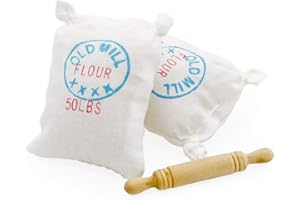 Odoria Miniature 1/12 Farine avec Rouleau à Pâtisserie Accessoire Maison de Poupée