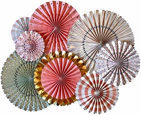 Paper Decorations Home A Variety Of Paper Fans Folding Fans For Party/Birthday Party/Wedding Decorations Display Reusable (black)