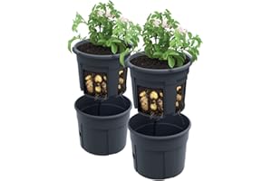 ‎PAFEN PAFEN 2X Kartoffelanbau Kartoffel-Pflanztopf – 295 x 235 mm - Kartoffel-Anzuchttopf Gemüse Kartoffeln Pflanzkübel Pflanztopf