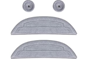 Rrochio Panno Mop per Roborock S8 MaxV Ultra, 2 Pezzi Panni Lavabile di Ricambio per Robot Aspirapolvere Roborock S8 Max Ultra, Aspirapolvere Accessori Ricambi Riutilizzabili