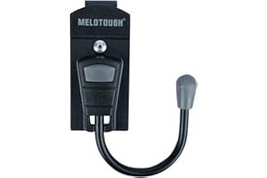 MELOTOUGH Gancio per cintura per attrezzi, fondina per trapano senza fili, con clip in metallo, per cintura da lavoro (grigio, 1 pezzo)