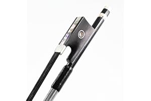 VINGOBOW nouvel archet violon en fibre de carbone 4/4 crin de cheval de Mongolie noir naturel son sauvage fort 100VB