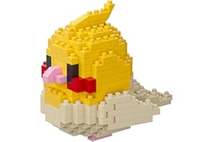 NOOLY Perroquet Kit de Briques de Construction Micro Ensemble de Blocs de Construction en Forme D'oiseau Décoration pour la Maison et Le Bureau WKLJM-01 237 Pièces (Jaune)
