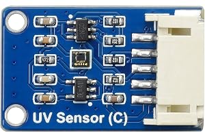 Waveshare Digital LTR390-UV Ultraviolet Sensor (C) Ultraviolet Ray Sensing Ambient Light Intensity Measuring Direct UV Index Value Output I2C Bus