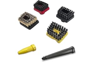 AVAENZO 6 piezas Accesorios para limpiador de vapor Kärcher Easyfix SC1 SC2 SC3 SC4 SC5 cepillo boquilla boquilla piezas piezas de repuesto