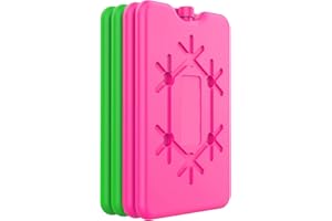 sunVigorous Ghiaccio per borsa termica - Borsa Termica - 2/4/8 ogni 200 ml mattonelle ghiaccio Sacchetto sottile riutilizzabile per il congelamento, mantenere gli alimen freschi